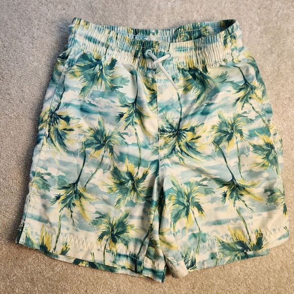 Old Navy Boys' Tropical Print Swim Trunks Size 10/12 Large - Picture 2 of 11